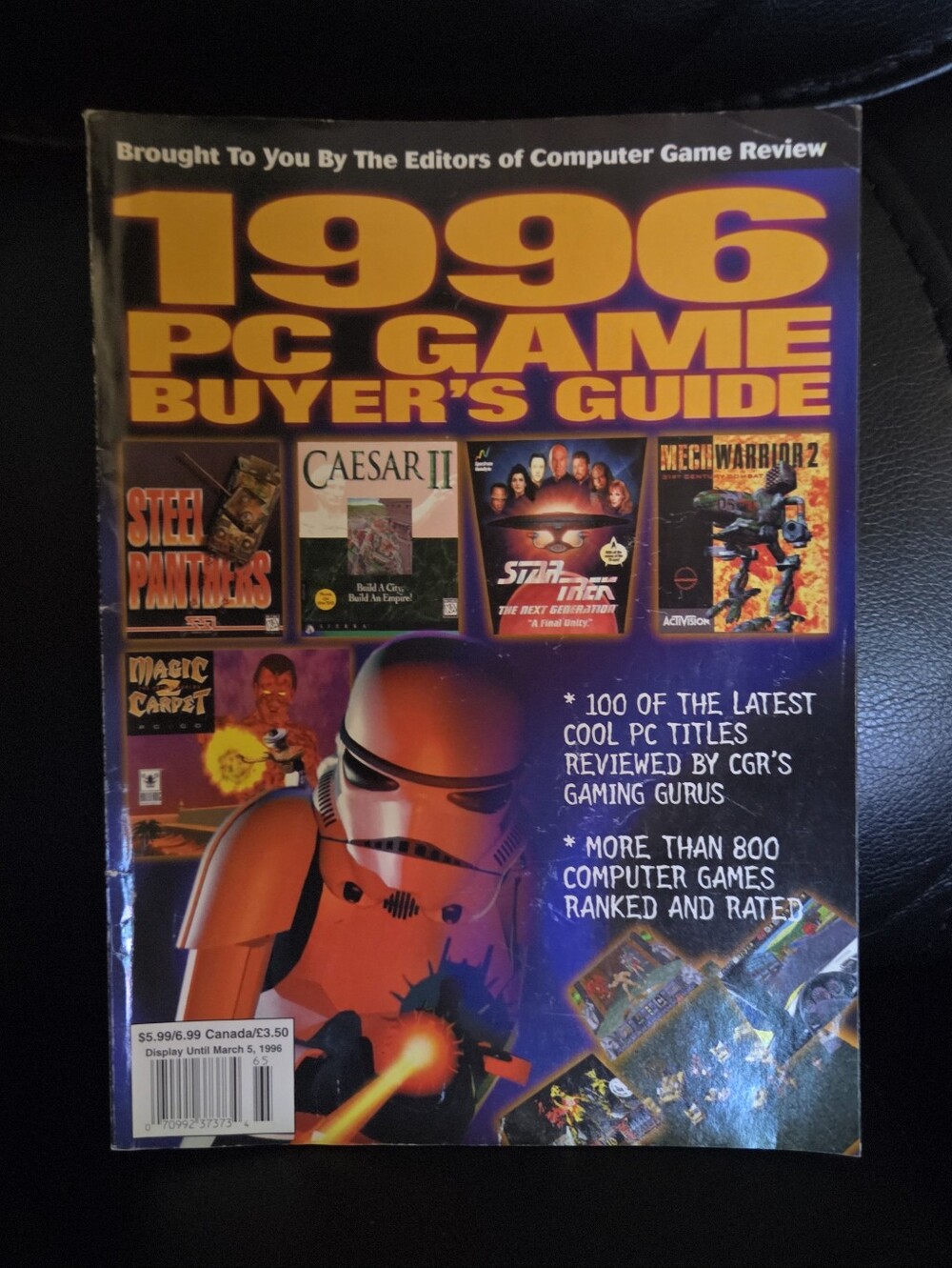 Vintage 1996 PC Game Buyer's Guide Feat Star Trek , Star Wars etc